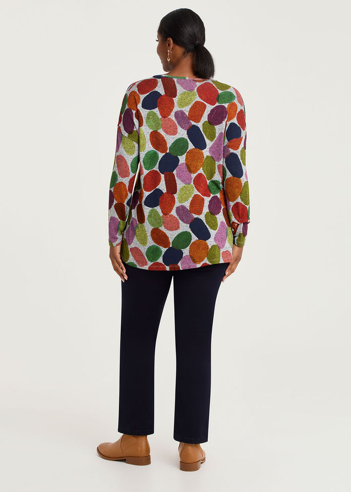 Bamboo Cosy Abstract Shapes Top, , hi-res