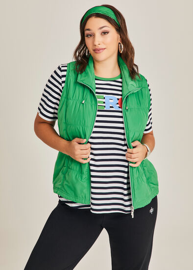 Plus Size Quilted Light Weight Vest