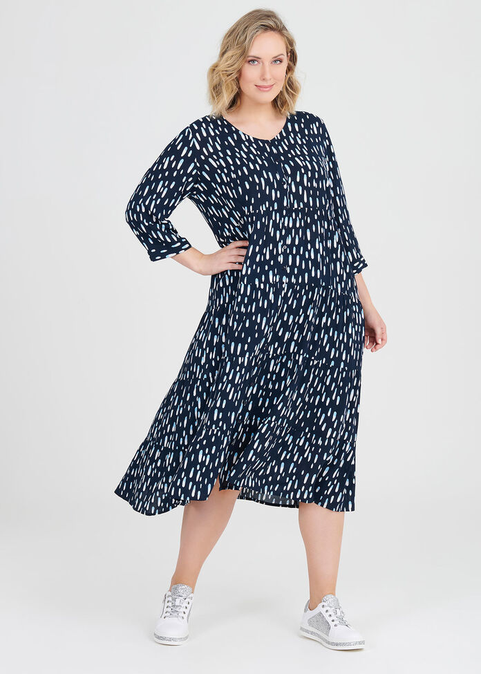 Shop Natural Summer Drops Dress in Multi in sizes 12 to 24 | Taking Shape