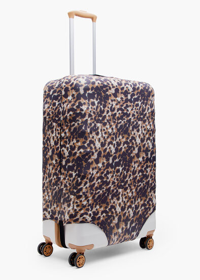 Leopard Luggage Cover