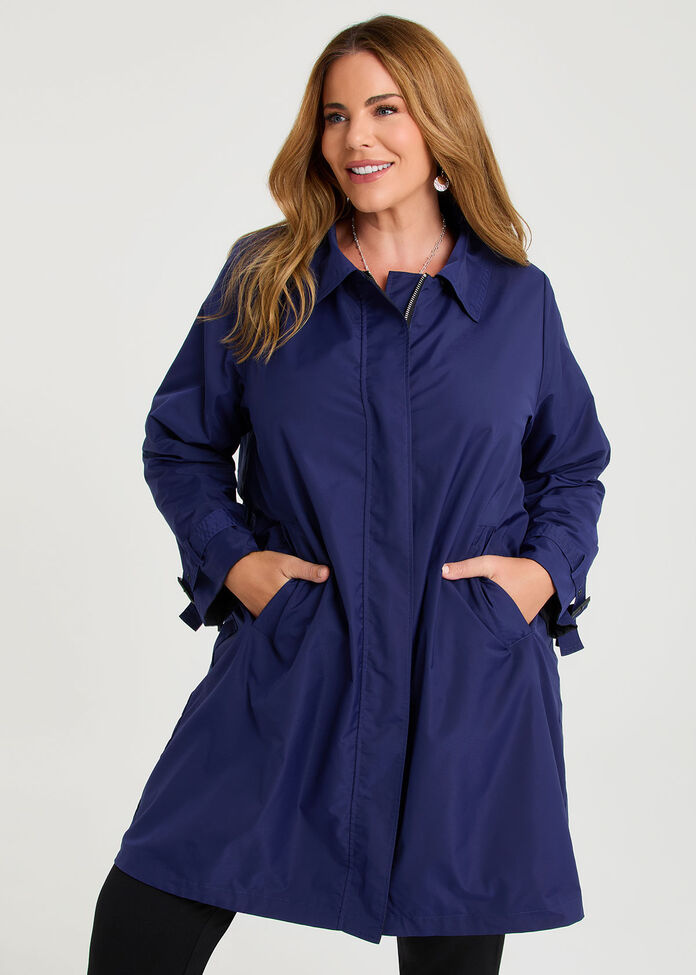 Reversible Ana Shower Resist Jacket, INDIGO VIOLET/BLACK, hi-res