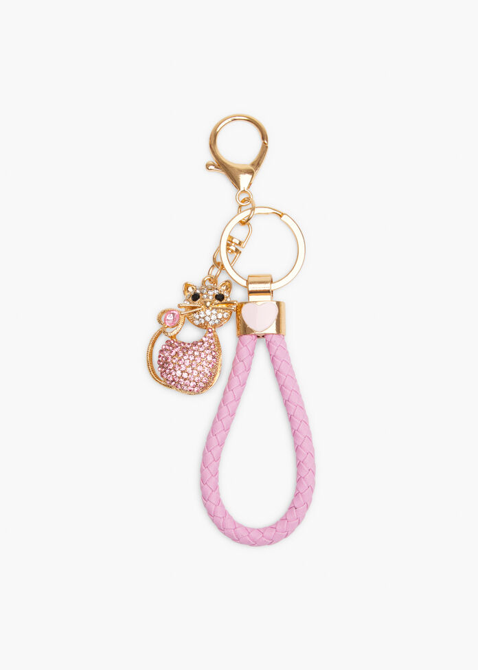 Bling Cat Bag Charm, , hi-res