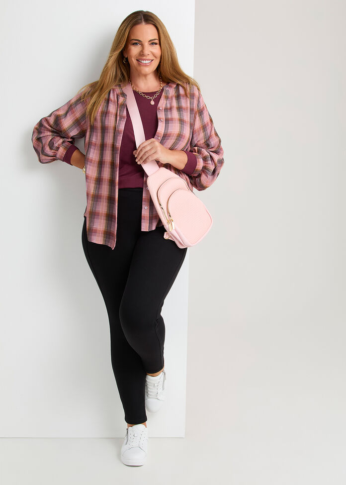 Australian Wool Modal Crew Neck Top, , hi-res