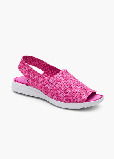 Woven Stretch Slingback