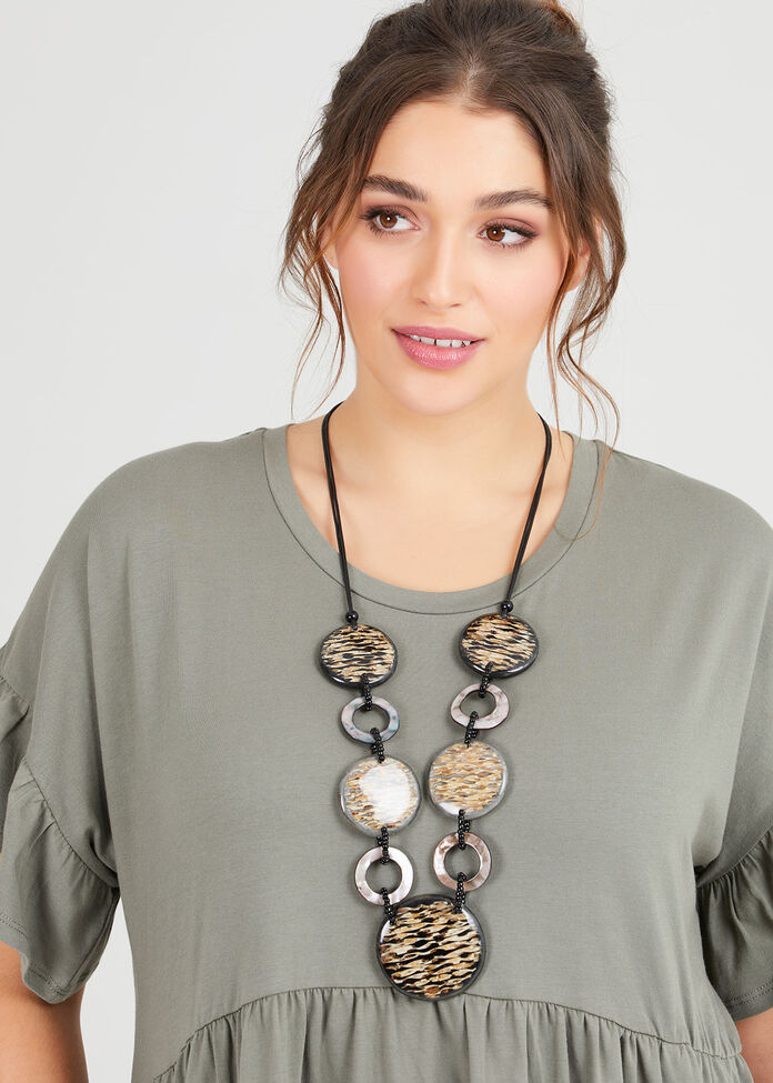 Circles Resin Necklace, , hi-res