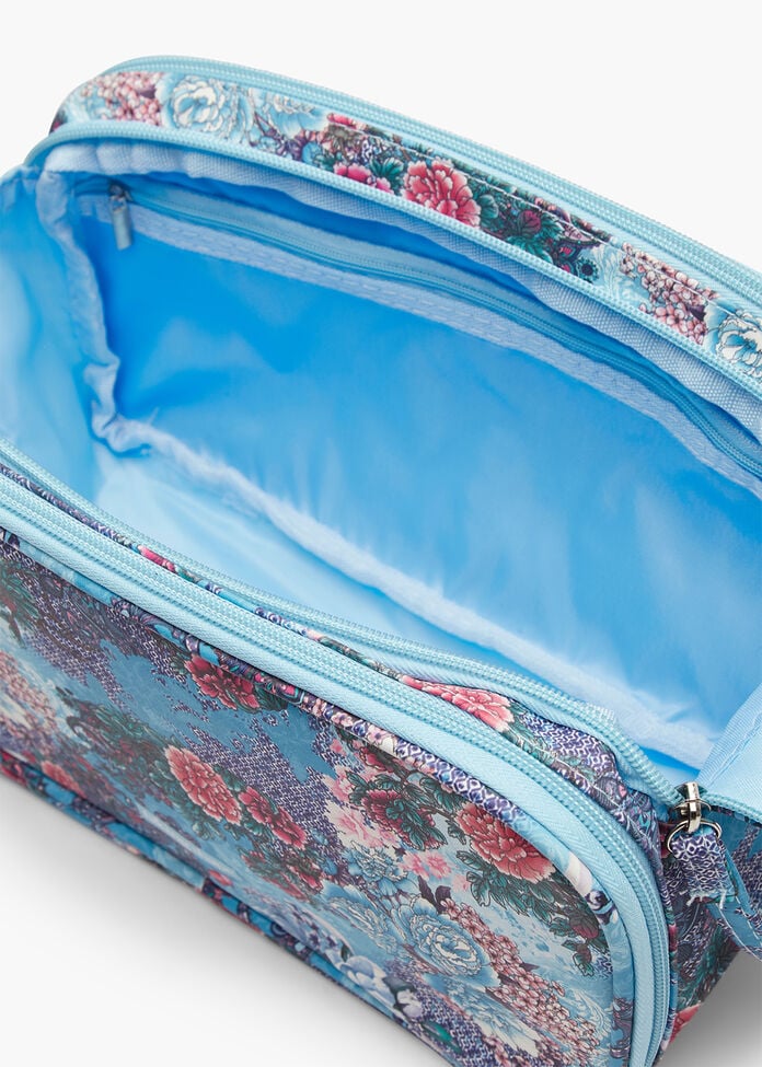Multi Zip Cosmetic Bag, , hi-res