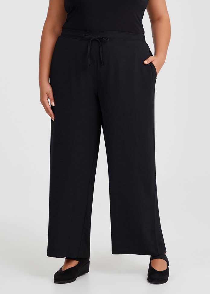 Petite Drape Deanna Wide Leg Pant, , hi-res
