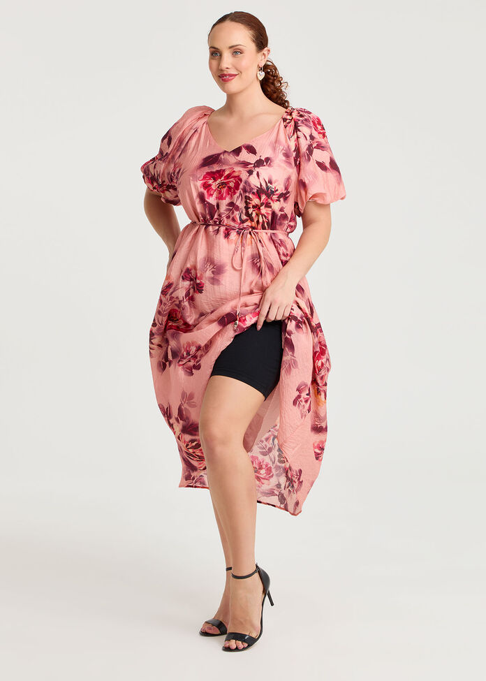 Camille Tencel Midi Dress, , hi-res