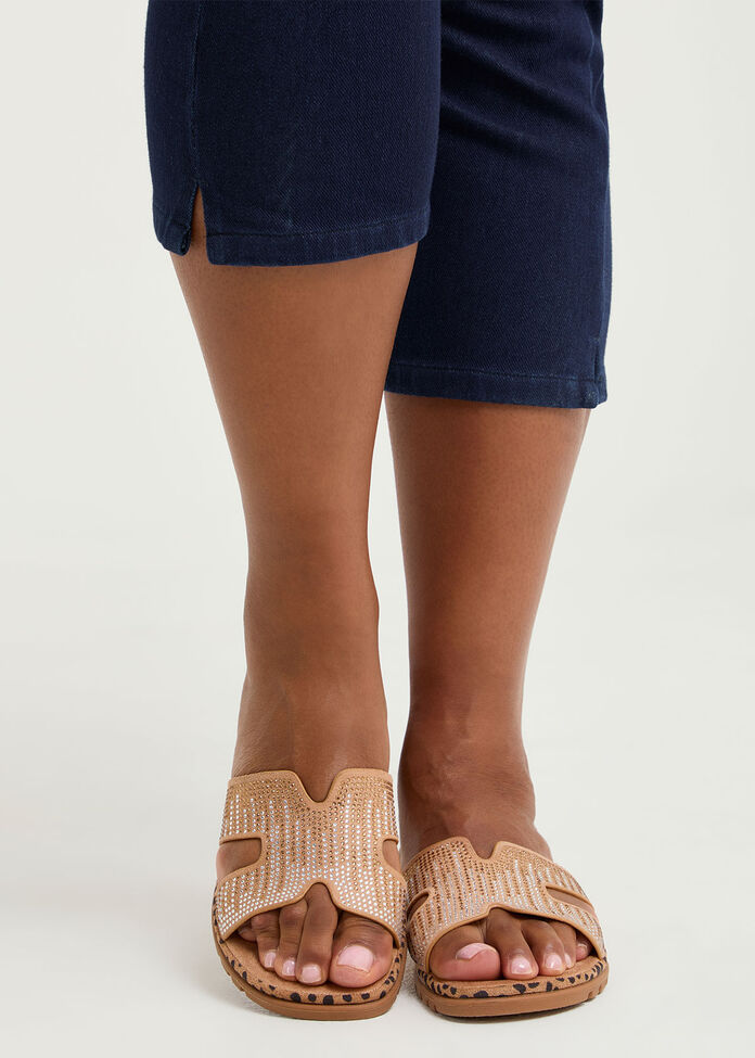 Tan Bling Flex Slide, , hi-res