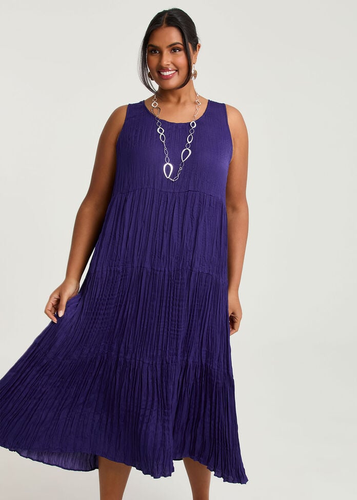 Pleated Enya Dress, , hi-res