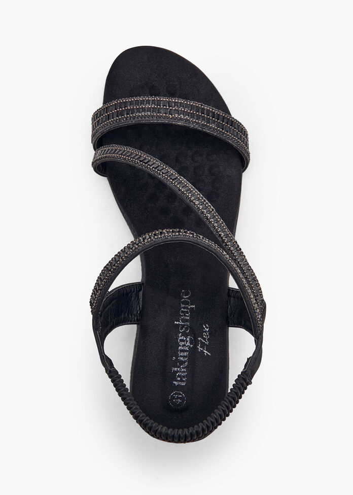 Bling Flex Wedge Sandal, , hi-res