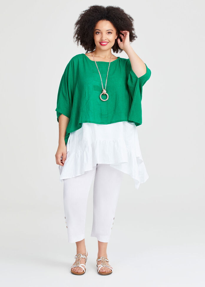 Stretch Linen Slim Pant, , hi-res