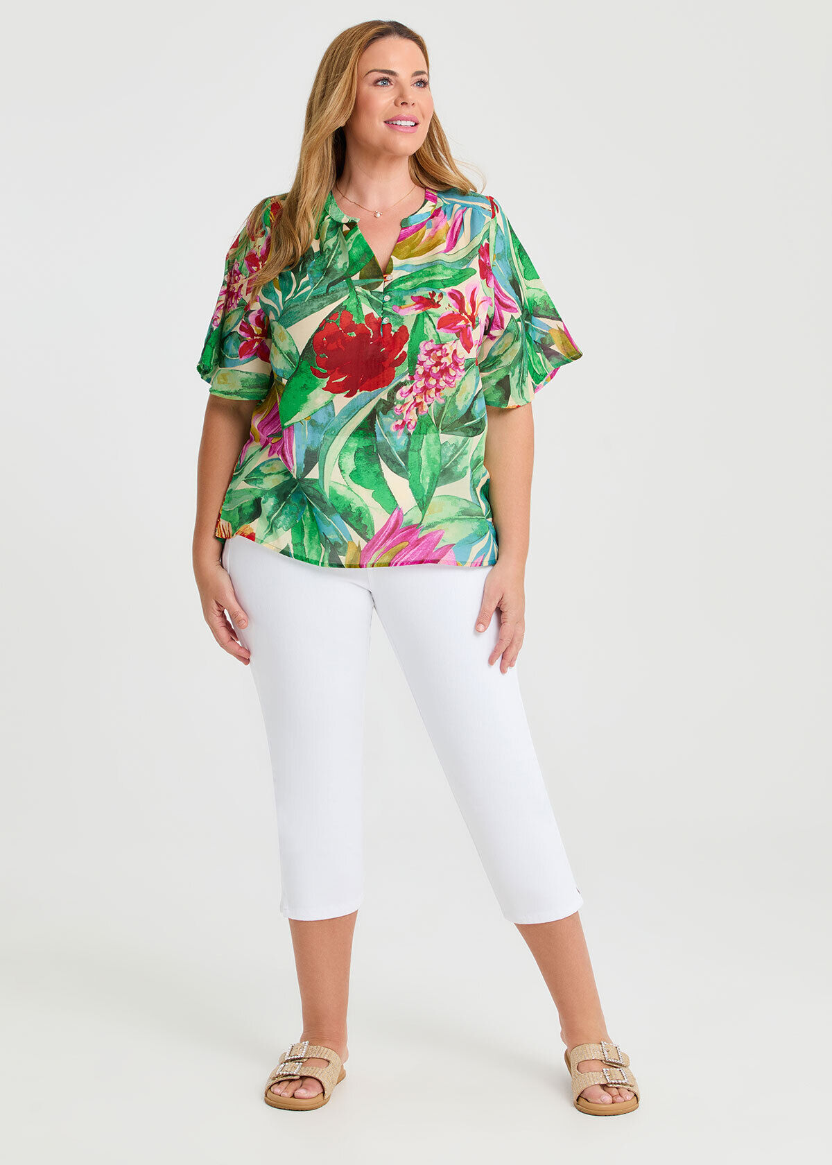 Shop Plus Size Suzanne Print Top, Floral | Taking Shape AU