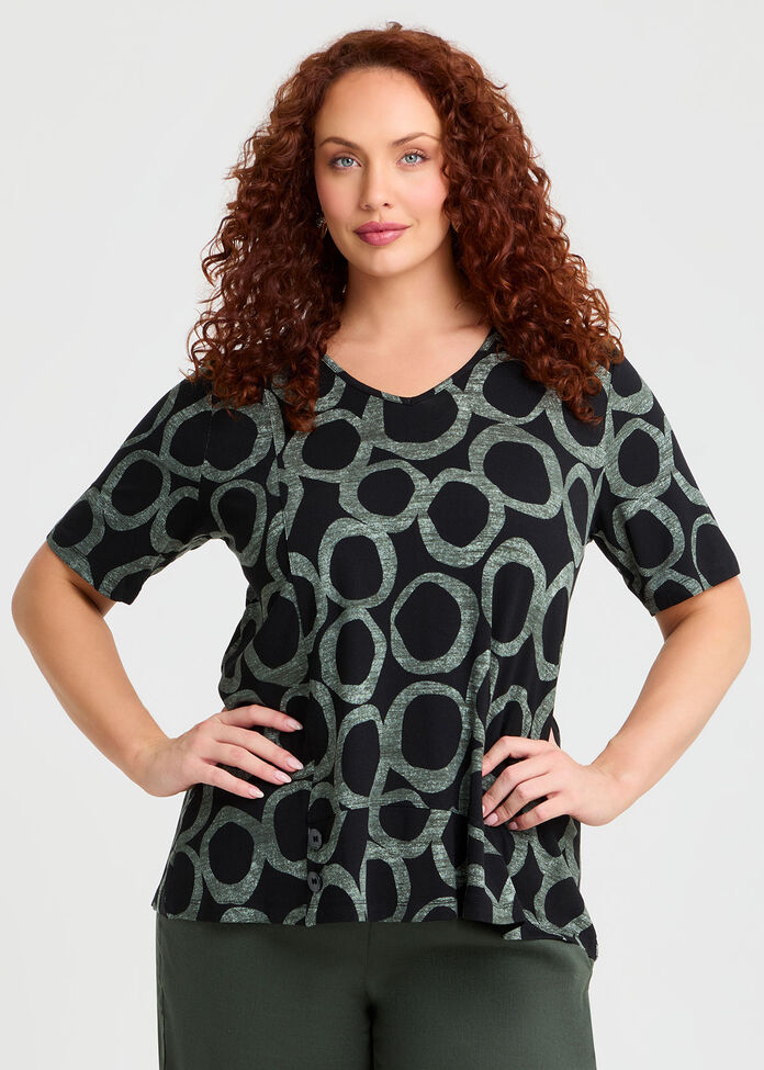 Natural Millie Spot Top, , hi-res