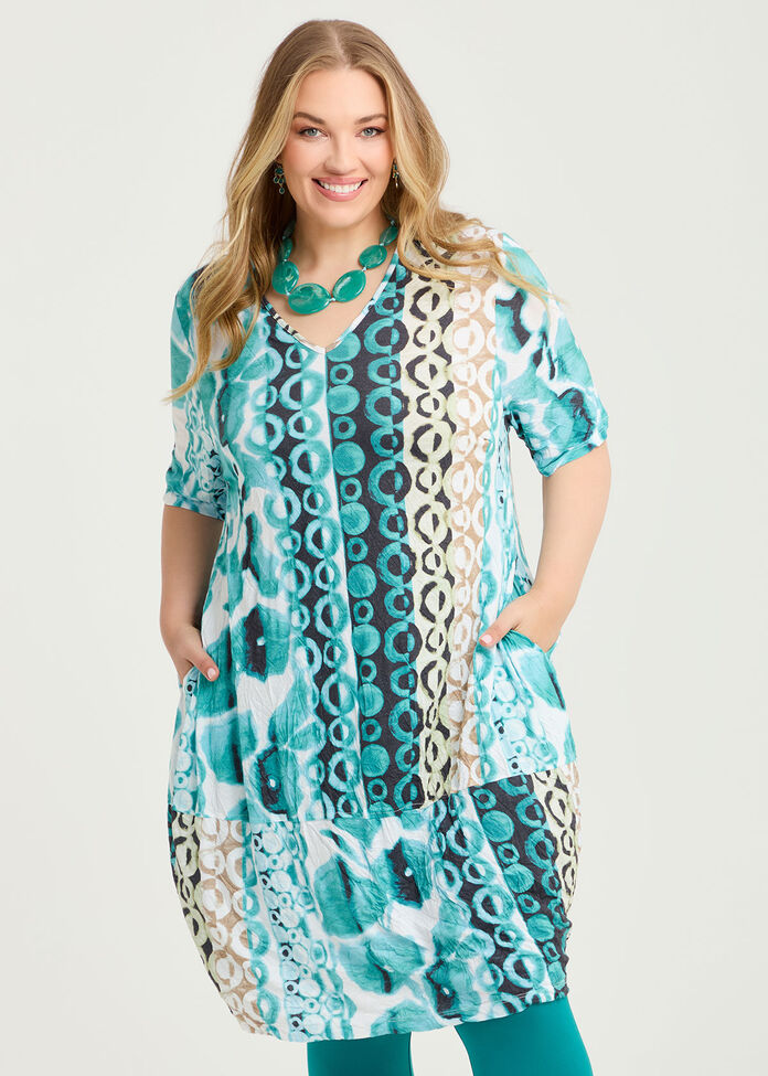 Ombre Spot Bamboo Tulip Dress, , hi-res