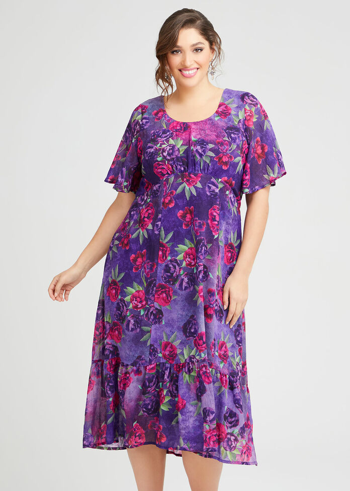 Shop Royal Ascot Floral Dress in Print in sizes 12 to 24 | Taking Shape