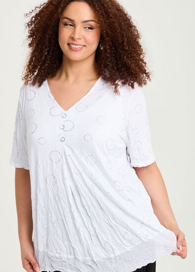 Plus Size Piia Pleat Bamboo Crush Top