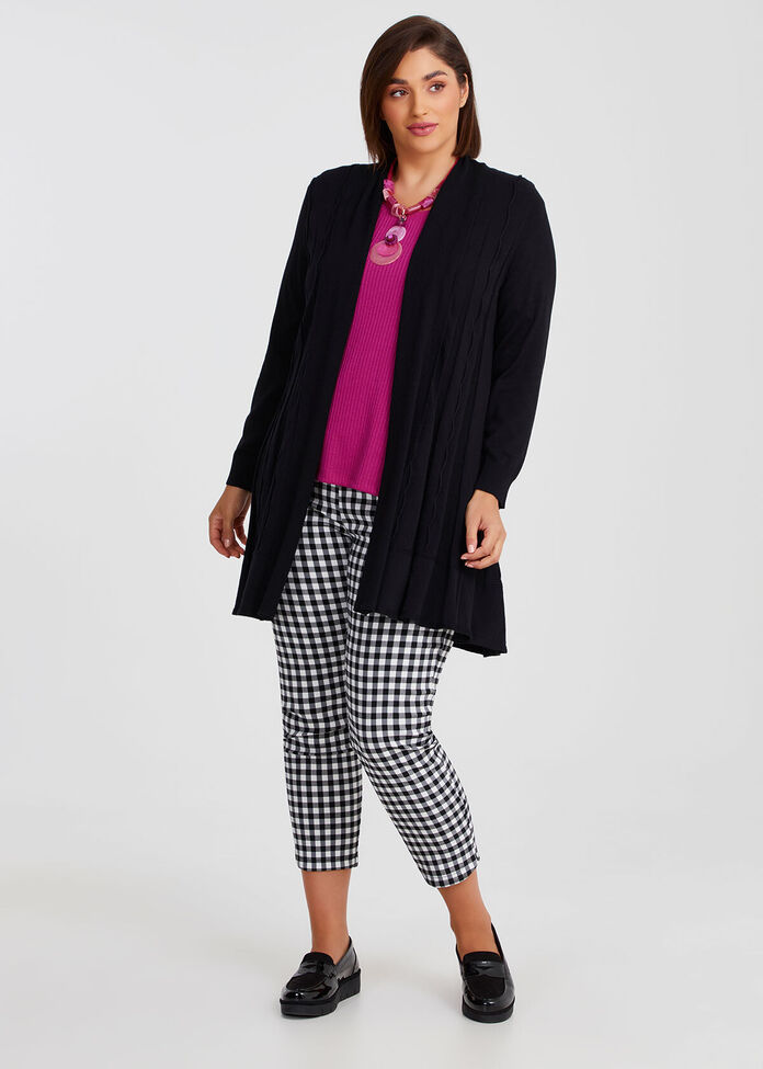 Lettuce Edge Bamboo Knit Cardigan, , hi-res