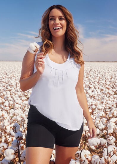 Plus Size Good Earth Australian Cotton Element Tank 