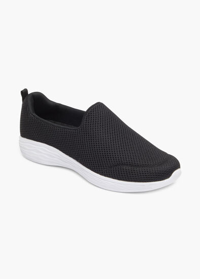 Plus Size Slip On Mesh Sneaker