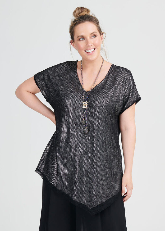 Ava Mesh Knit Top, , hi-res