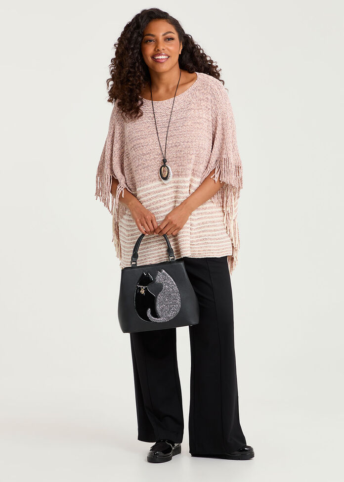 Chenille Poncho, , hi-res