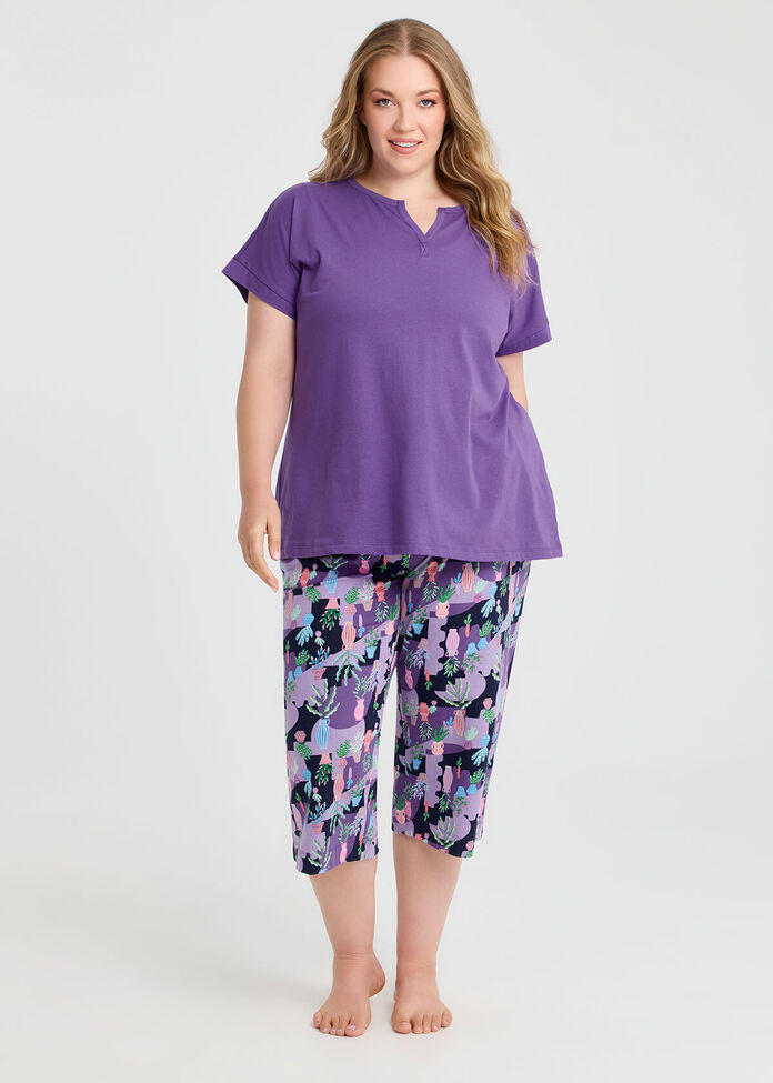 Australian Cotton Henley Pj Top, , hi-res