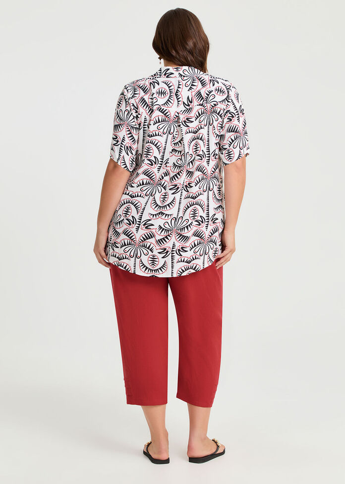 Natural Lola Collar Top, , hi-res