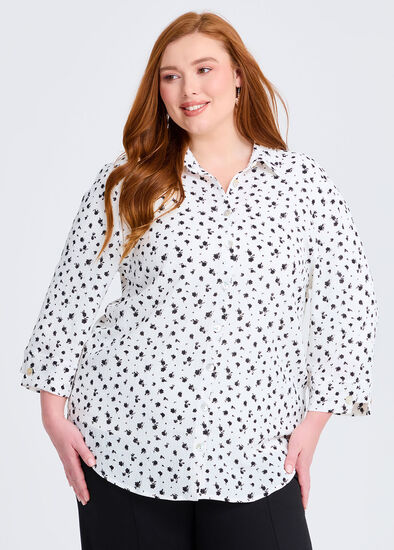 Plus Size Millie Floral Shirt