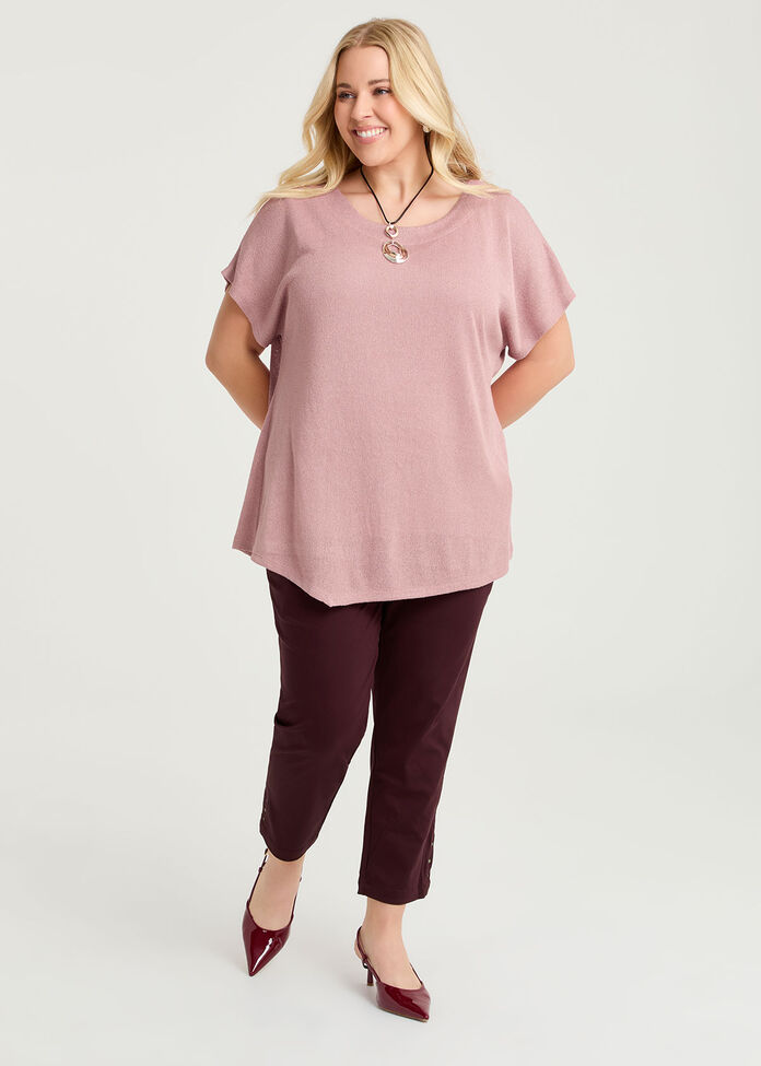 Petite Medina Slim Leg Natural Pant, , hi-res