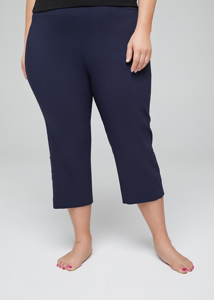 Petite Trapeze Crop Pant, , hi-res