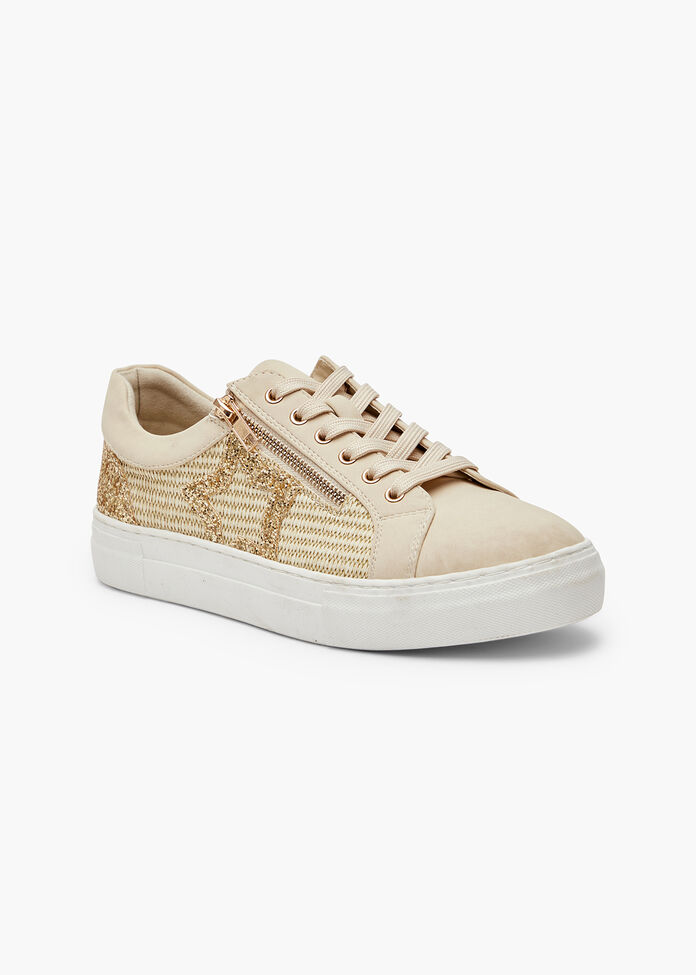 Raffia Star Bling Sneaker, , hi-res