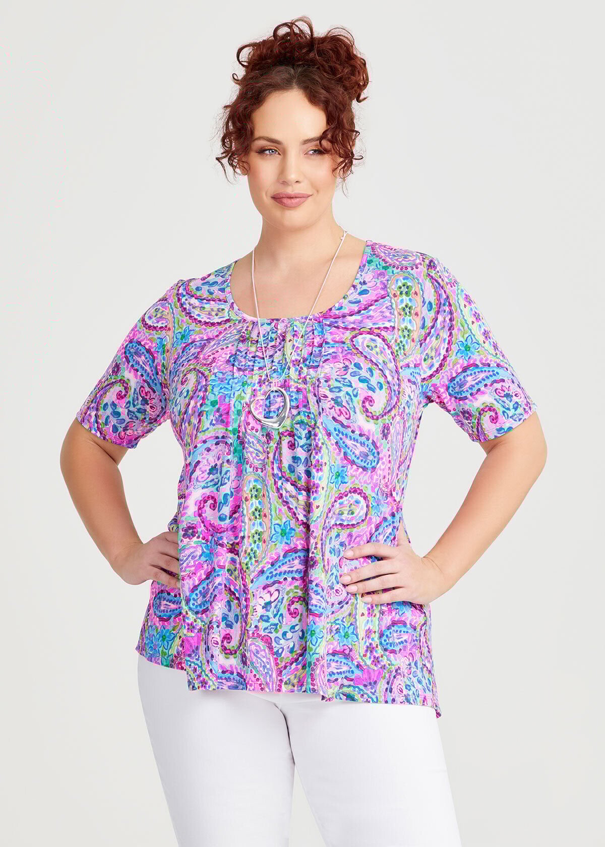 Summer tops for larger ladies cheap