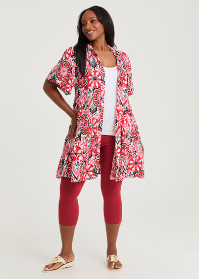 Plus Size Good Earth Australian Cotton Crop Legging