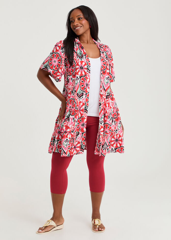 Good Earth Australian Cotton Crop Legging, , hi-res
