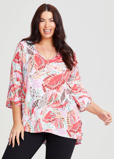 Plus Size Natural Swing Top