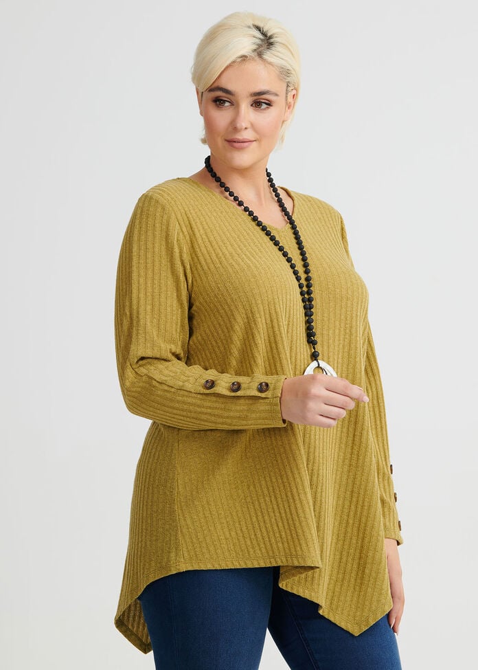 Twilight Button Sleeve Top, , hi-res