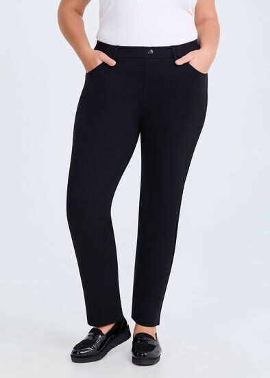 Plus Size Ponte Straight Leg Pant