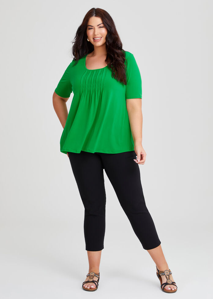 Pintuck Detail Top, , hi-res