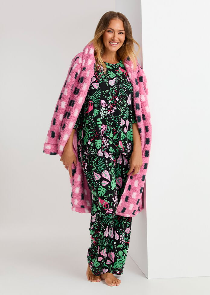 Bamboo Midnight Jungle Pj Top, , hi-res