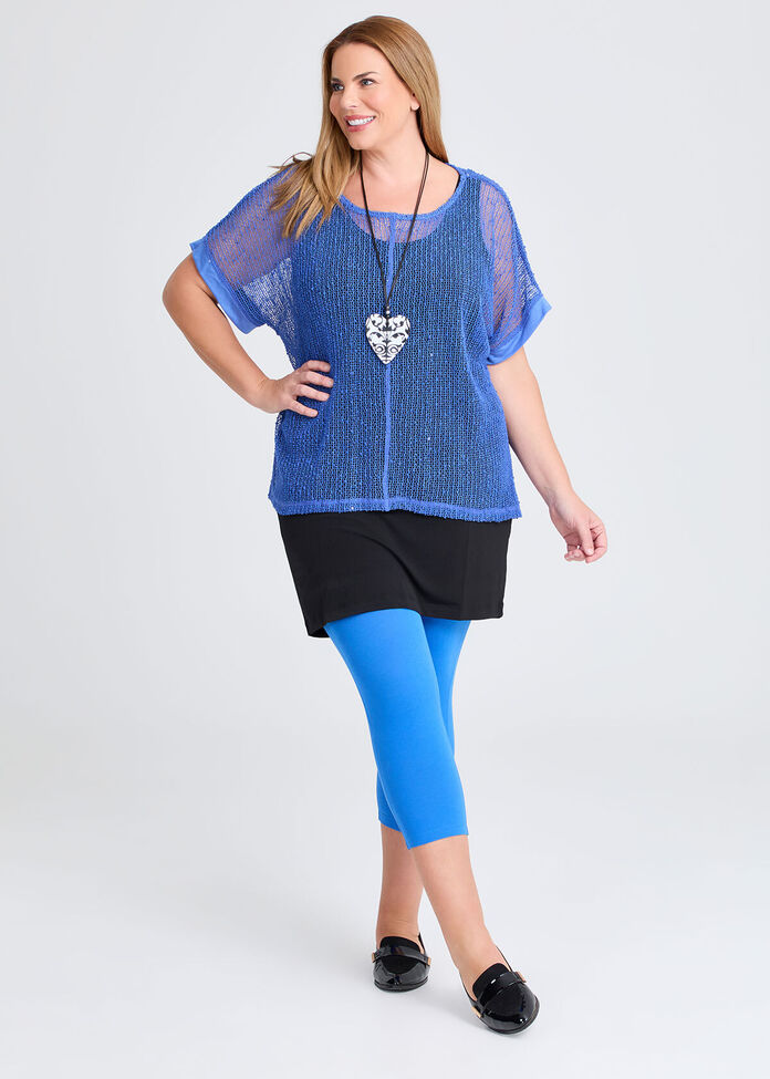 Good Earth Australian Cotton Crop Legging, , hi-res