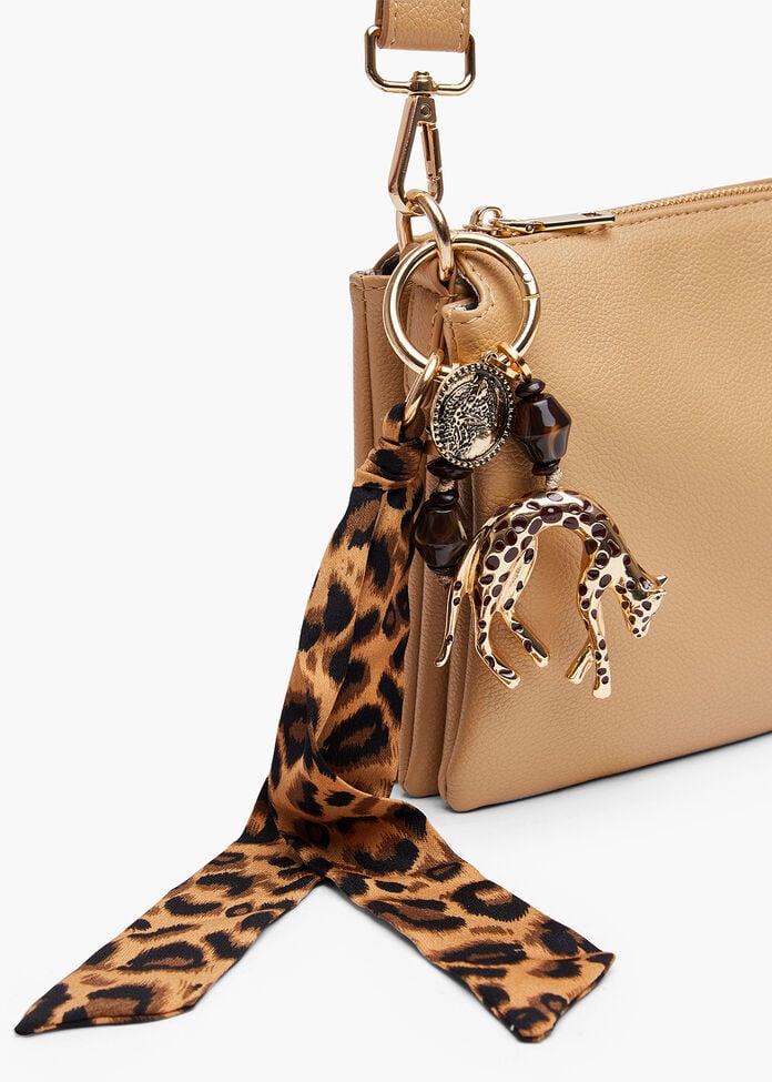 Cheetah Bag Charm, , hi-res