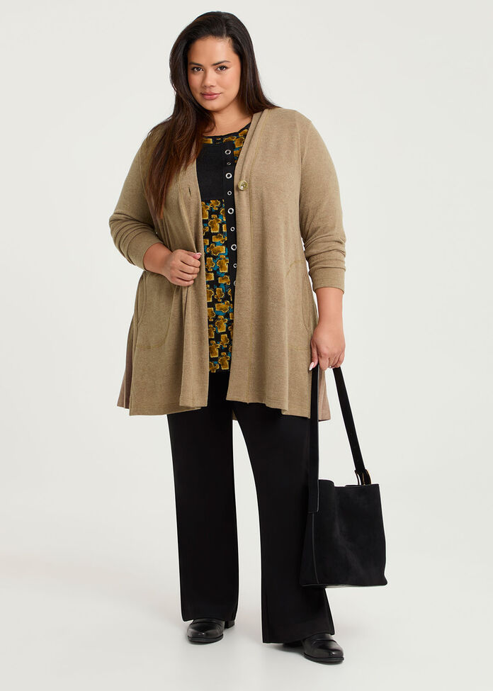 Jacquard Spliced Snug Tunic, , hi-res