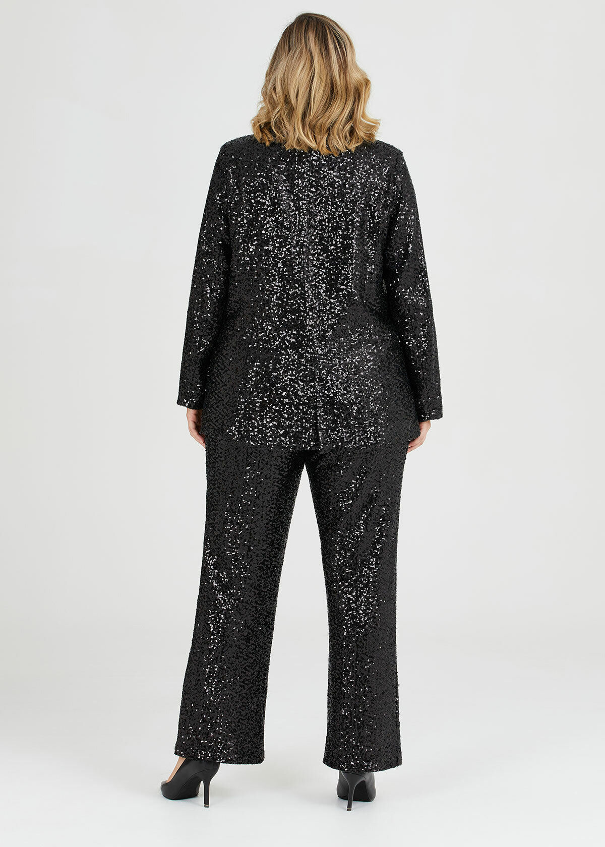 Shop Sparkle Sequin Jacket in Black in 