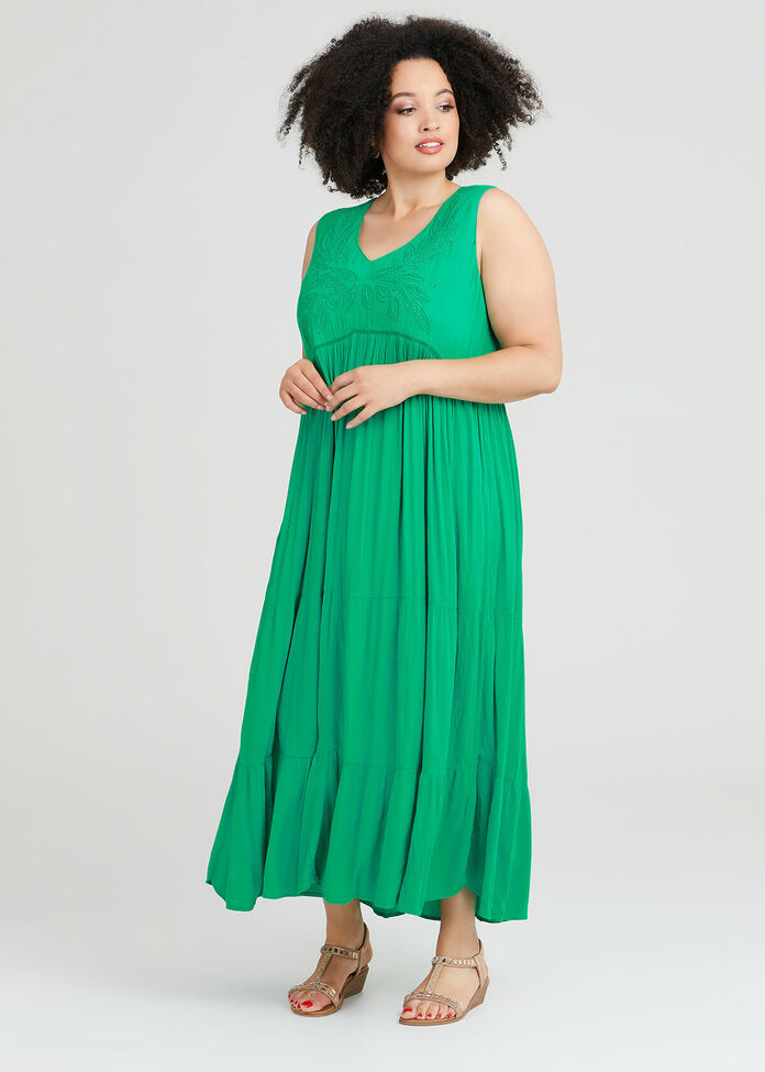 Natural Breezy Days Tier Dress, , hi-res