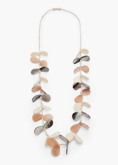 Plus Size Acrylic Petal Long Necklace