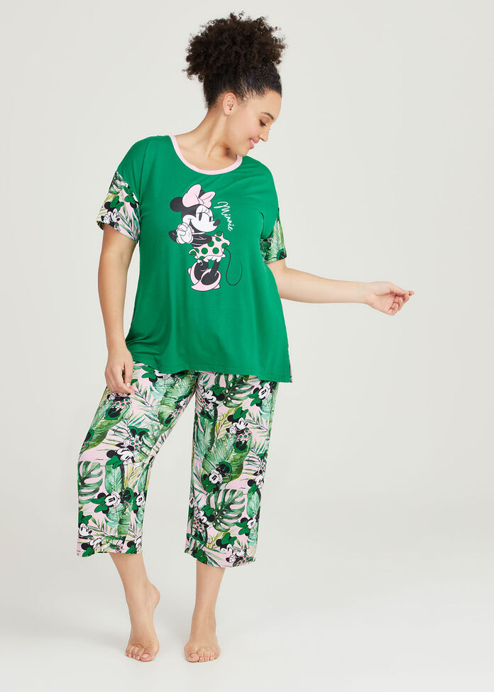 Minnie Mouse Palm Pyjama Top, , hi-res