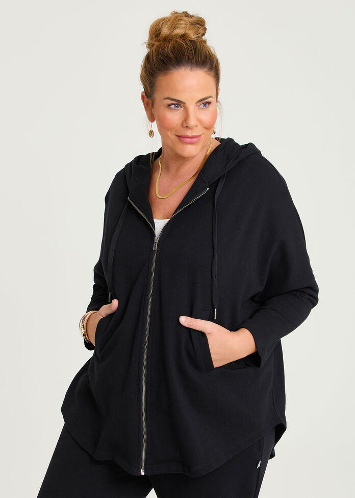 Hooded Zip Cape, , hi-res