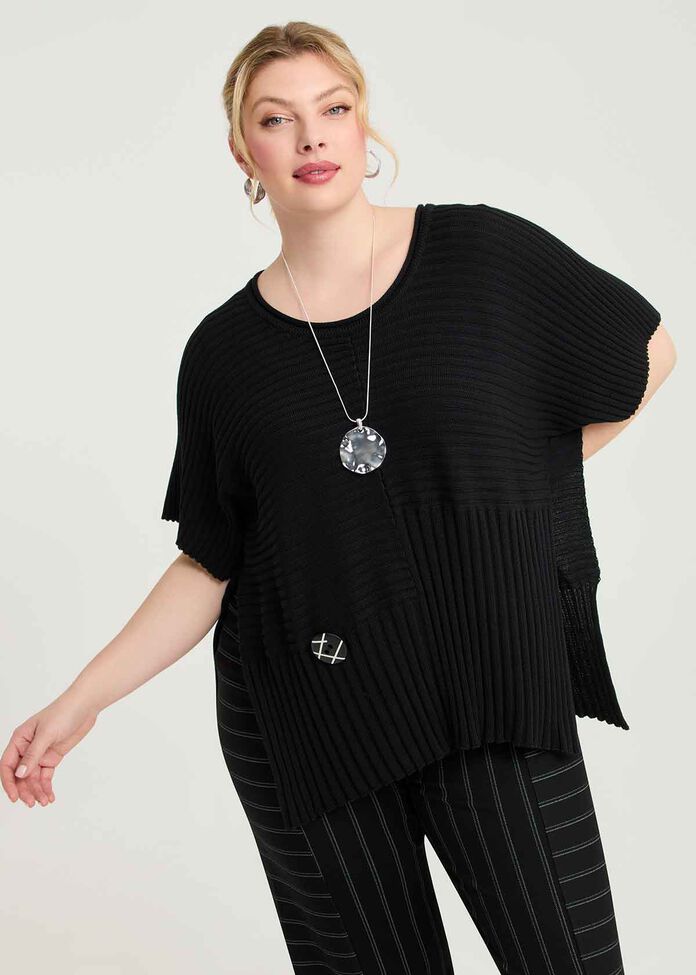 Riley Cotton Modal Rib Jumper, , hi-res