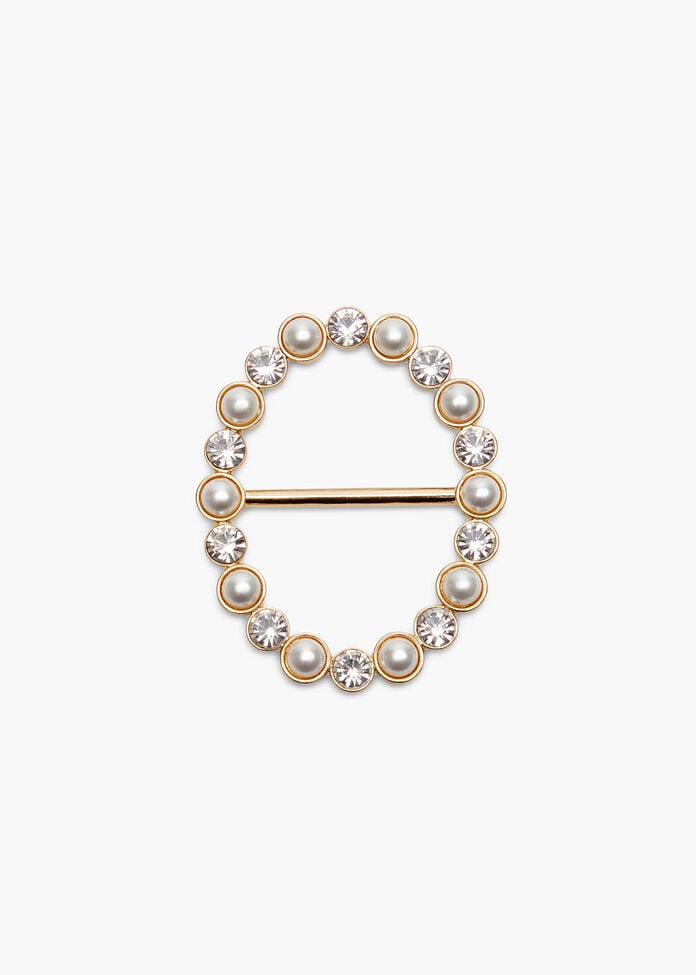 Pearl & Diamante Wonder Buckle, GOLD, hi-res